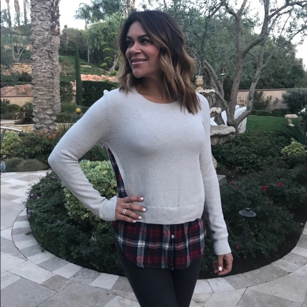 Treasure & Bond Sweater & Flannel in One